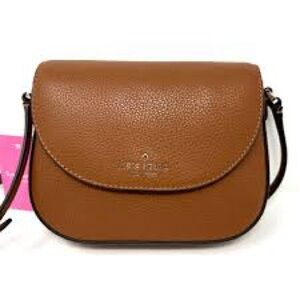 Kate Spade Leila Mini Flap Crossbody color warm gingerbread